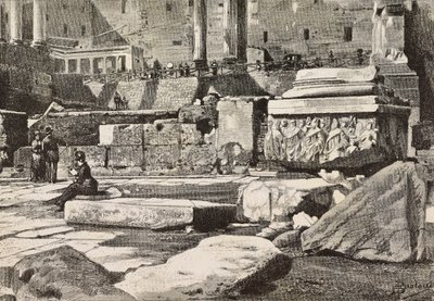 Platforms in Roman Forum, Rome, Italy by Dante Paolocci