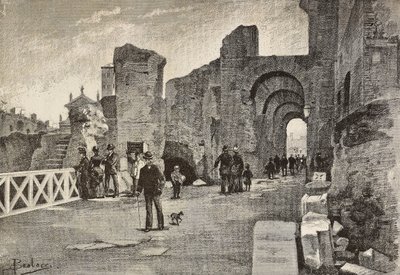 Public walkway in Palazzo dei Cesari, Rome, Italy by Dante Paolocci