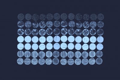 Abstract Blue Circles by Danushka Abeygoda
