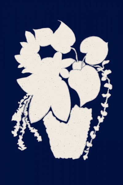 Elegant Potted Plant Silhouette by Danushka Abeygoda