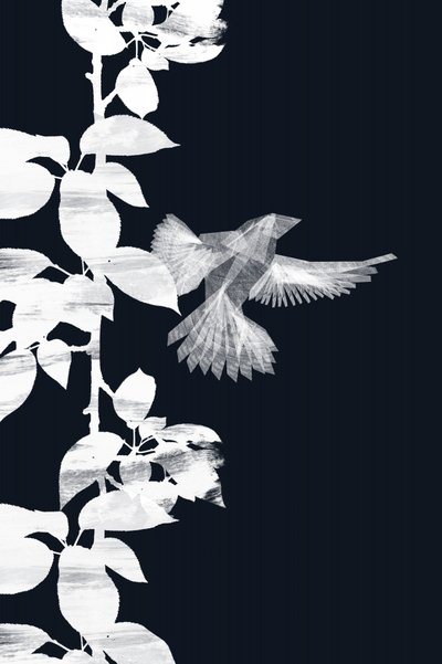 Ethereal Bird and Leaves by Danushka Abeygoda