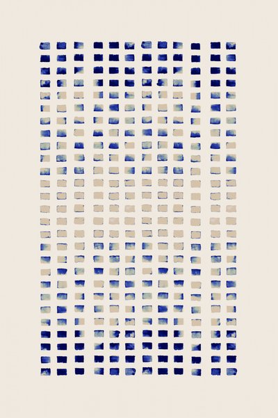 Modern Blue Grid by Danushka Abeygoda