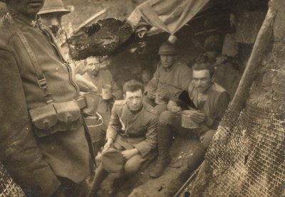 Group of soldiers in a trench during the First World War by Dario Gentilini
