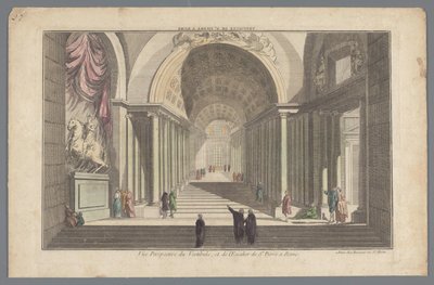 View of the Vestibule and Staircase of St. Peter