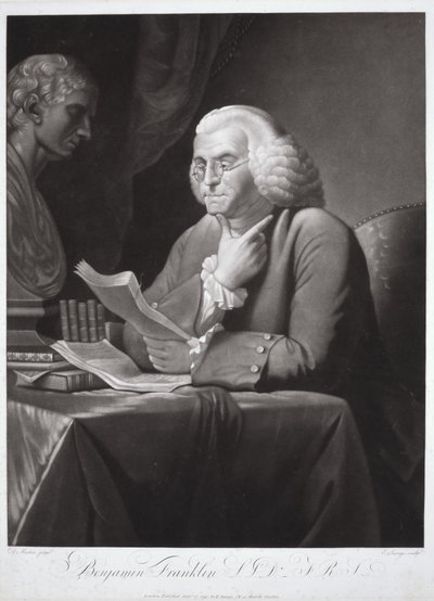 Benjamin Franklin by David (after) Martin