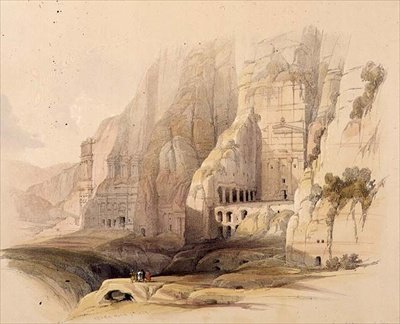 Excavated Mansions of Petra, March 7th 1839, plate 103 from Volume III of 