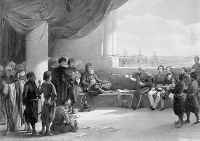 Interview with the Viceroy of Egypt at his place in Alexandria, from 