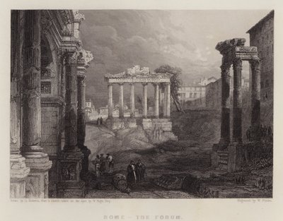 Rome, the Forum by David (after) Roberts