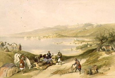 Sidon Looking Towards Lebanon, plate 75 from Volume II of 