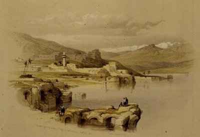 Tiberias from the Walls, Saffet in the Distance, April 22nd 1839, Plate 37 from Volume I of 