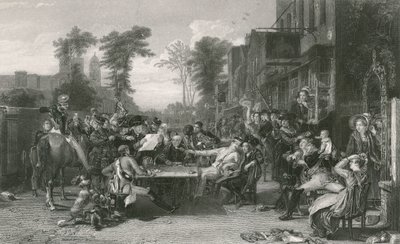 Chelsea pensioners reading the gazette of the Battle of Waterloo by David (after) Wilkie