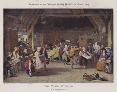 The Penny Wedding by David (after) Wilkie