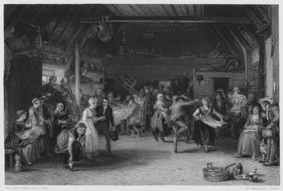 The Penny Wedding (from the picture in the Royal Collection) by David (after) Wilkie