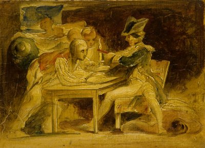 Nelson Sealing Dispatches off Copenhagen by David (attr.) Wilkie