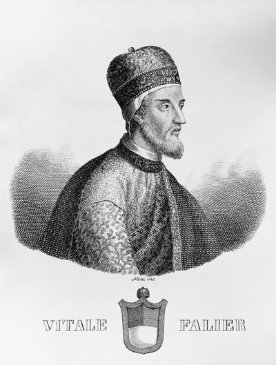 Portrait of Vitale Falier, 32nd Doge of Venice by John Ward Dunsmore