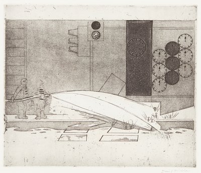 Washing the Street by David Alan Redpath Michie