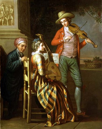A Neapolitan Music Party, c.1775 by David Allan
