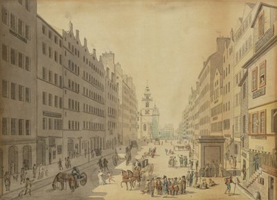 View of the High Street of Edinburgh from the East, 1793 by David Allan