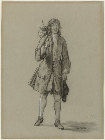 Ferdinand Huyck Returns from Abroad. Illustration for the book of the same name by Jacob van Lennep by David Bles