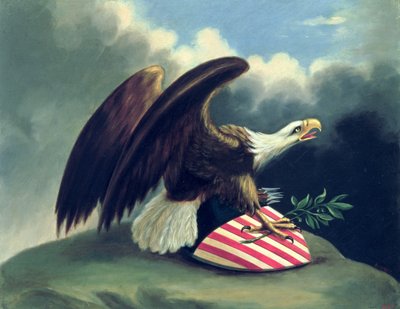 Bald Eagle and the Shield of the United States, c.1847 by David Bustill Bowser