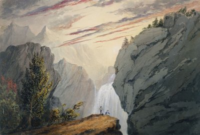 At the Waterfall by David Claypoole Johnston