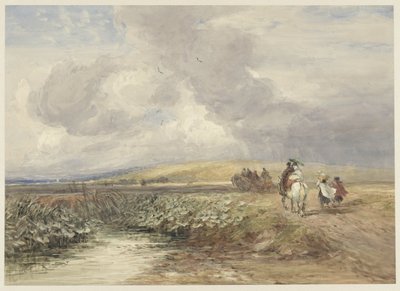 Landscape with Travelers by David Cox (I)