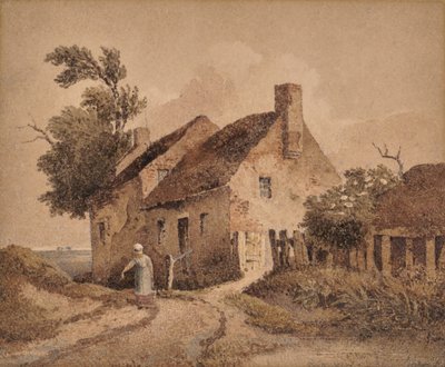 A Roadside Cottage by David Cox