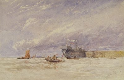 On the Medway (c.1845-50) by David Cox