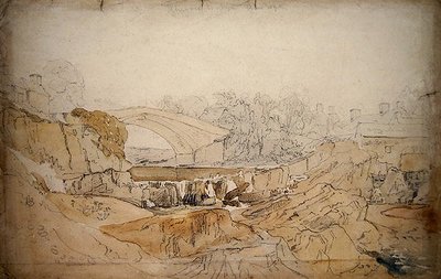 The Bridge at Rhayader by David Cox