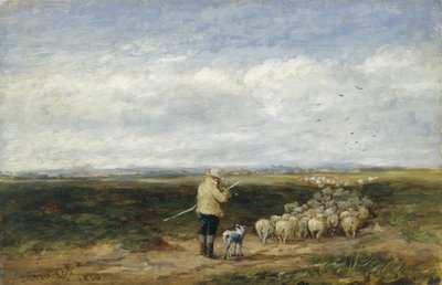 The Shepherd, Return of the Flock by David Cox