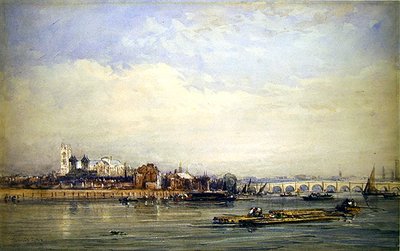 Westminster and the Thames from the Battersea Shore by David Cox