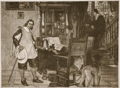 Mr. Oliver Cromwell Visits Mr. John Milton, Illustration from 