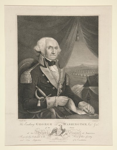 His Excellency George Washington, Lieutenant General by David Edwin