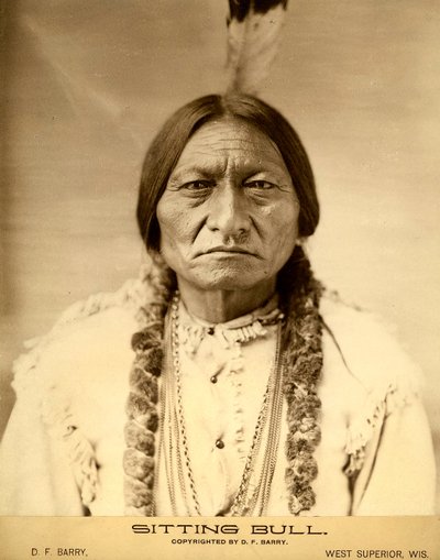 Sitting Bull (1834-1890) American Dakota Sioux Indian Chief (Indian name Tatanka Iyotake) photograph by David F. Barry by David Frances Barry