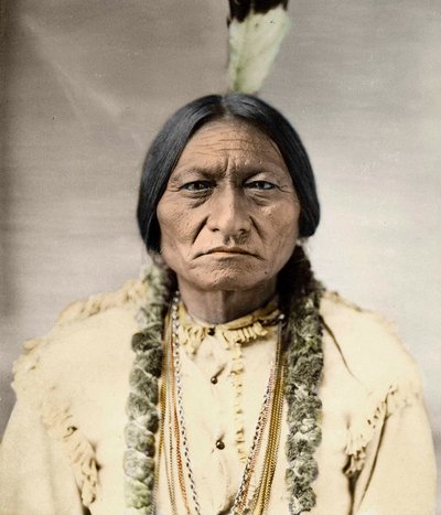 Sitting Bull, Native North American Chief by David Frances Barry