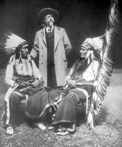 William F. Cody with Red Cloud and American Horse by David Frances Barry