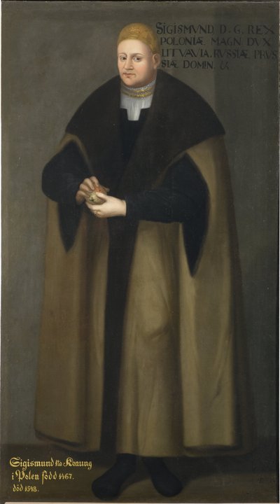 Portrait of Sigismund I of Poland by David Frumerie
