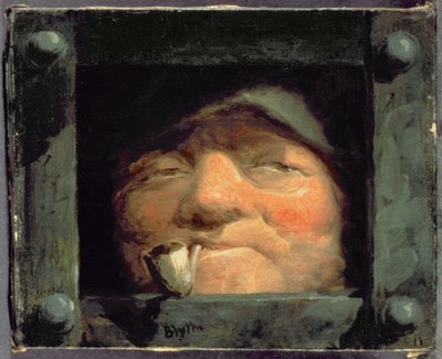 Old Man Peering from Jail, Crime and Punishment by David Gilmour Blythe