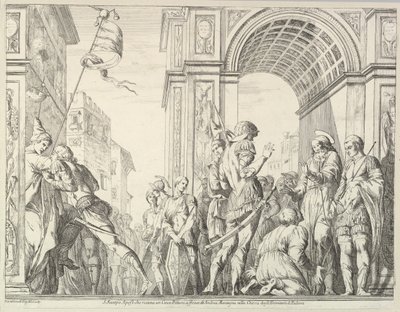 Saint James Cures a Blind Man, from The Story of Saints James and Christopher in the Erem, 1776 by David Giovanni