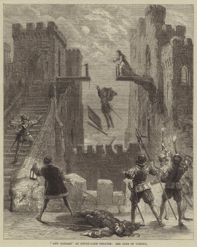Amy Robsart at Drury-Lane Theatre, the Fate of Varney by David Henry Friston