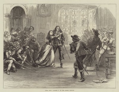 Scene from Charles I at the Lyceum Theatre by David Henry Friston