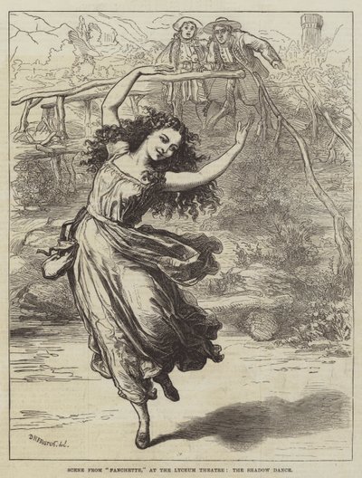Scene from Fanchette, at the Lyceum Theatre, the Shadow Dance by David Henry Friston