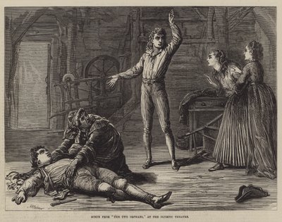 Scene from The Two Orphans, at the Olympic Theatre by David Henry Friston