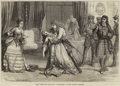 Scene from the New Play, Clancarty, at the Olympic Theatre by David Henry Friston
