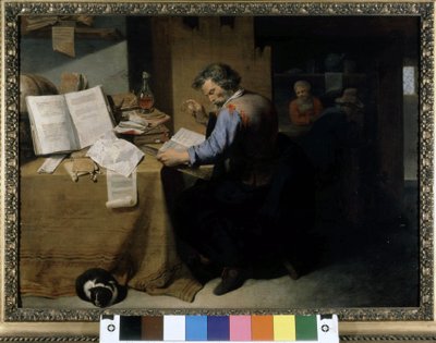 The Alchemist, painting by David Ryckaert the younger by David III Ryckaert