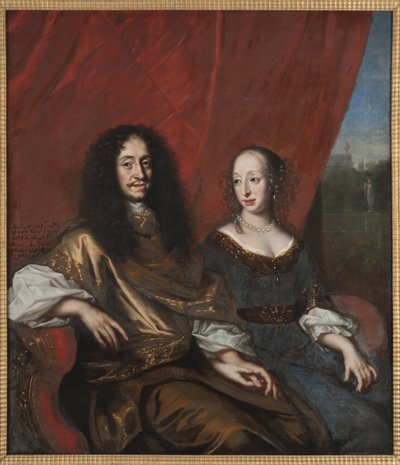 Portrait of Gustav Adolph, Duke of Mecklenburg-Guestrow and Magdalene Sibylle of Holstein-Gottorp by David Klöcker Ehrenstrahl