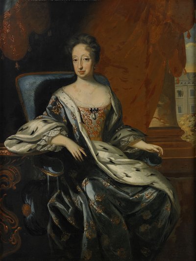 Portrait of Hedvig Eleonora of Holstein-Gottorp 1636-1715, Queen of Sweden by David Krafft von