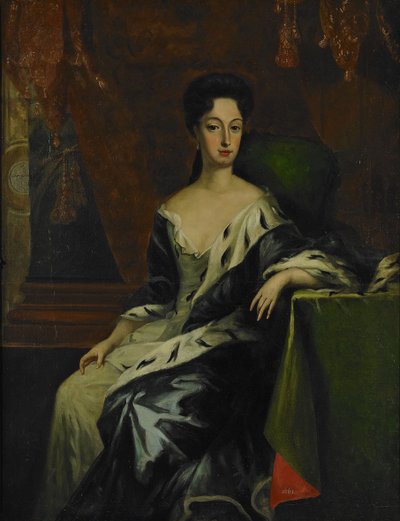 Portrait of Princess Hedvig Sofia of Sweden, Duchess of Holstein-Gottorp, End of 17th Century by David Krafft von