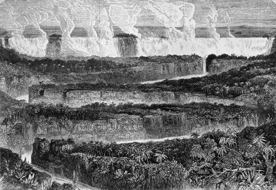 View of great cataracts of Zambezi, known as Mosi-oa-Tuny or Victoria Falls (engraving) by David Livingstone