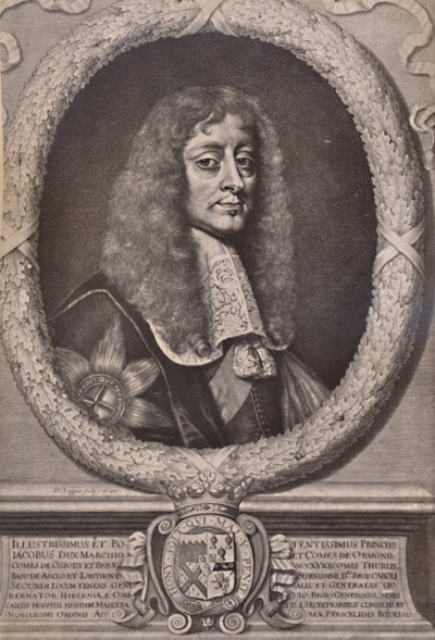 James Butler, 1st Duke of Ormonde, English Statesman and Royalist Soldier by David Loggan